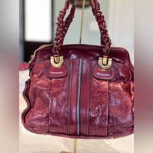 Chloé Heloise Bordeaux Satchel — Philo Era, Rare Color